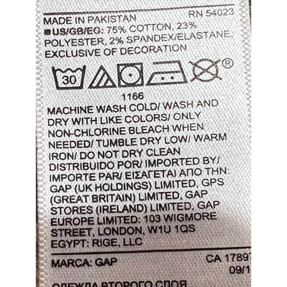 NWT GAP Toddler Girls High Stretch Jegging Jeans Sz 4T Gray Floral #521344 - Picture 5 of 5